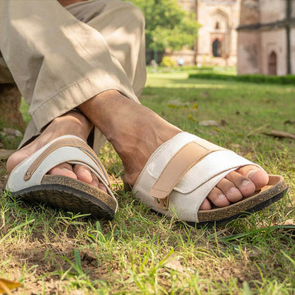 Coral Haze Lewis Ivory Sandals