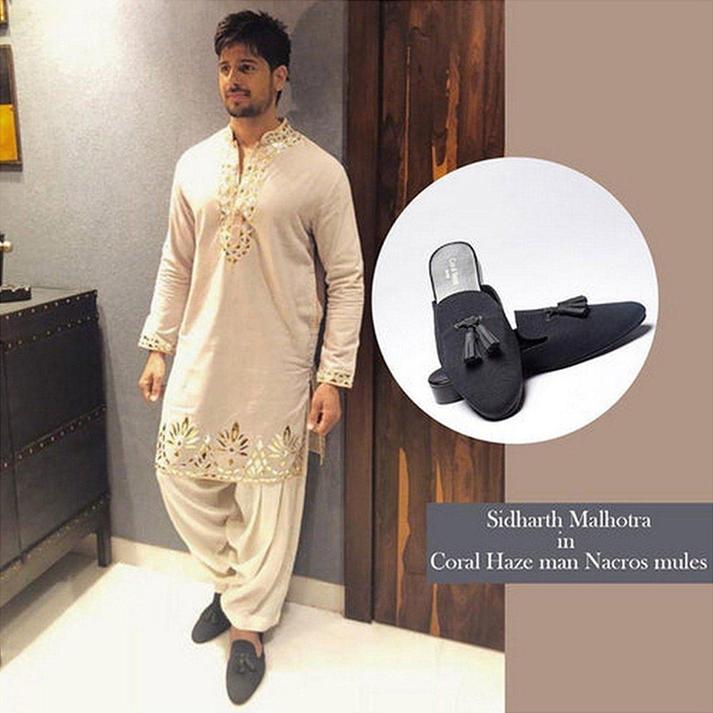 Coral Haze Narcos Black Mules