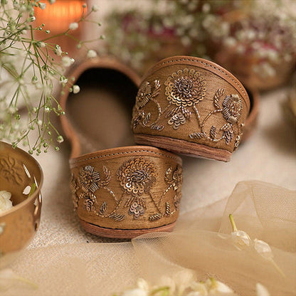 Coral Haze Women Brown Anokhi Juttis