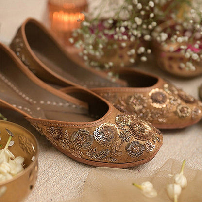 Coral Haze Women Brown Anokhi Juttis