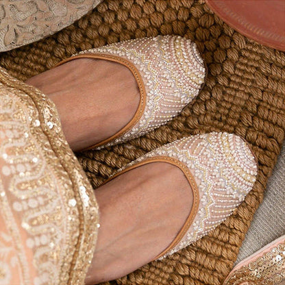 Coral Haze Women White Blaire Juttis