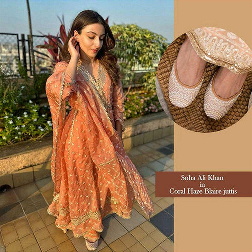 Coral Haze Women White Blaire Juttis