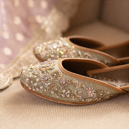 Coral Haze Haseen Women Blue Juttis