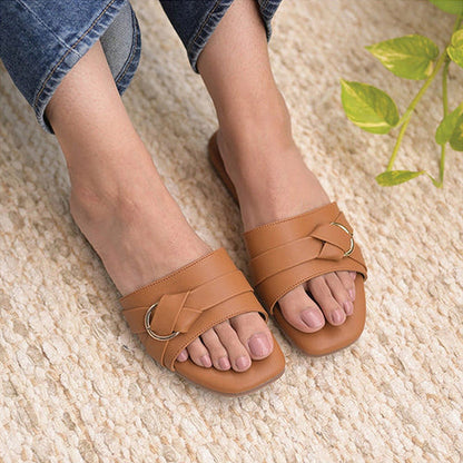 Coral Haze Jolie Women Brown Flats