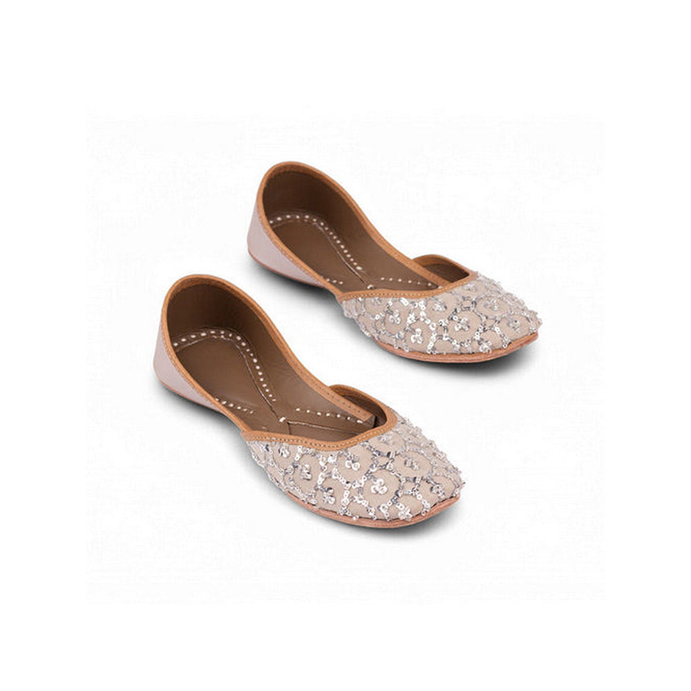 Coral Haze Mehreen Grey Juttis