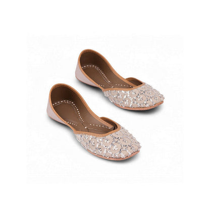 Coral Haze Mehreen Grey Juttis