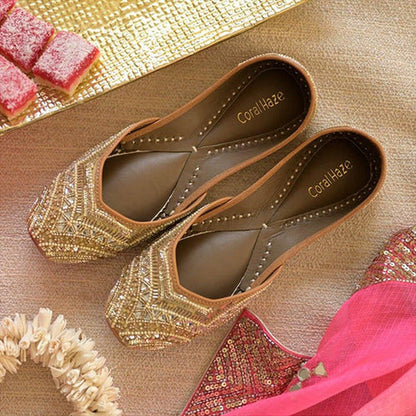 Coral Haze Nazaara Gold Juttis