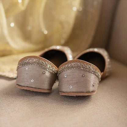 Coral Haze Parizad Gold Juttis