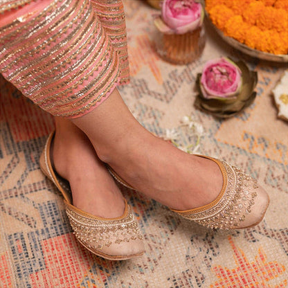 Coral Haze Parvaaz Beige Sandals