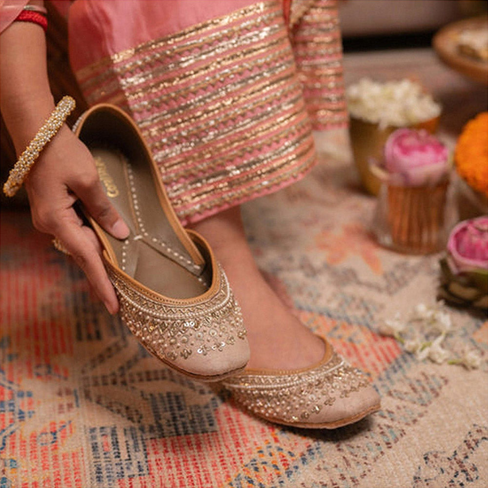 Coral Haze Parvaaz Beige Sandals