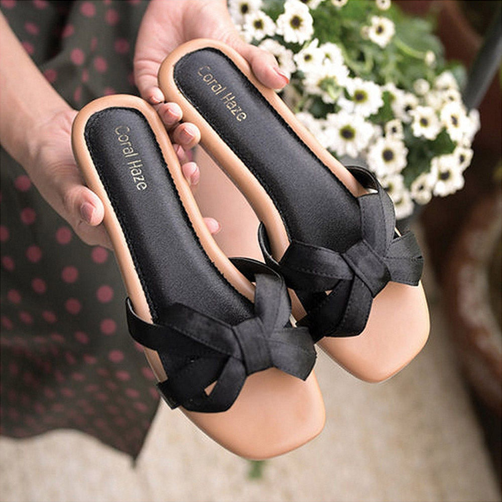 Coral Haze Saga Black Flats