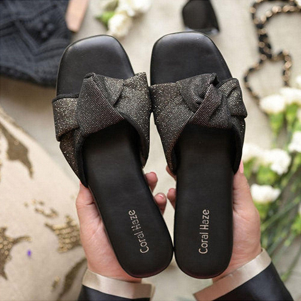 Coral Haze Vega Black Flats