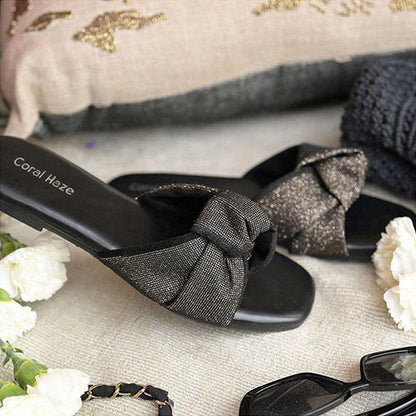 Coral Haze Vega Black Flats