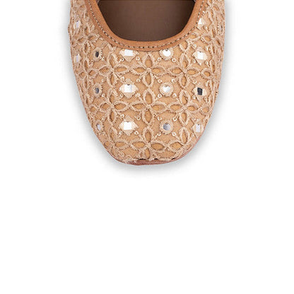 Coral Haze Zayet Beige Juttis