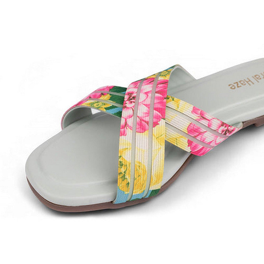 Coral Haze Glitzy Women Multi-Color Flats