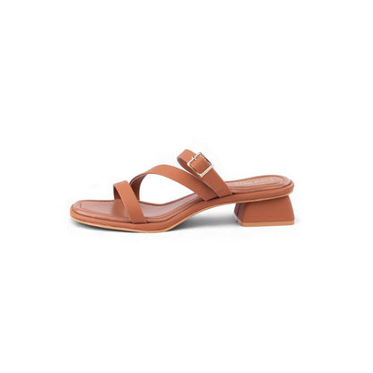 Coral Haze Zaria Tan Heels