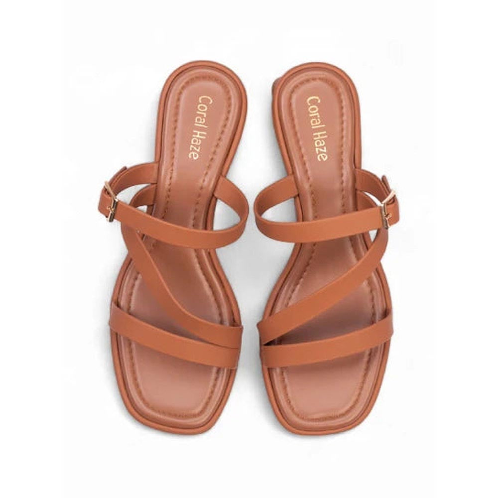 Coral Haze Zaria Tan Heels