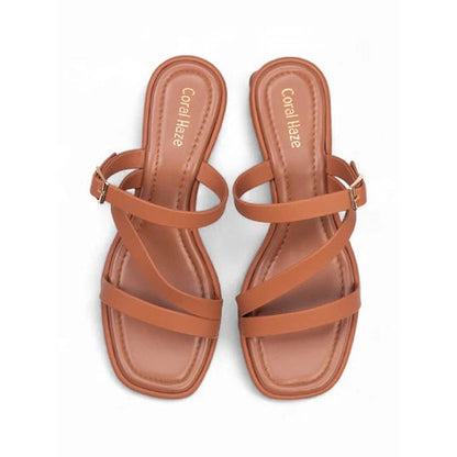 Coral Haze Zaria Tan Heels