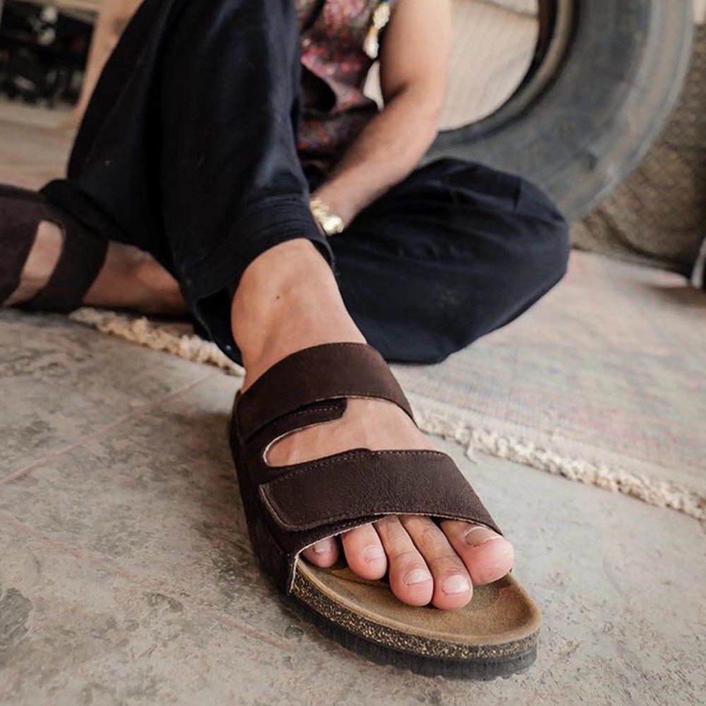 Coral Haze Gabriel Brown Sandals