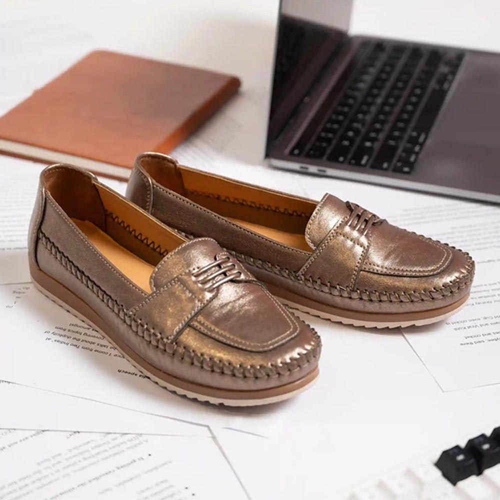 Coral Haze Cadence Bronze Loafers
