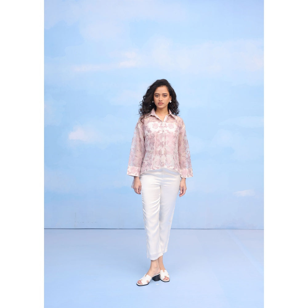 Couche Hibiscus Motif Shirt