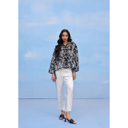 Couche Hibiscus Motif Shirt