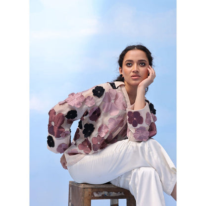 Couche Three- Tone Bloom Shirt