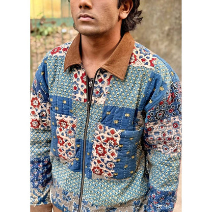 Culture Kraft Unsex Awara Reversible Multi-Color Pure Cotton Shacket