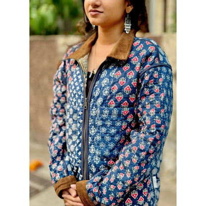 Culture Kraft Unsex Awara Reversible Multi-Color Pure Cotton Shacket
