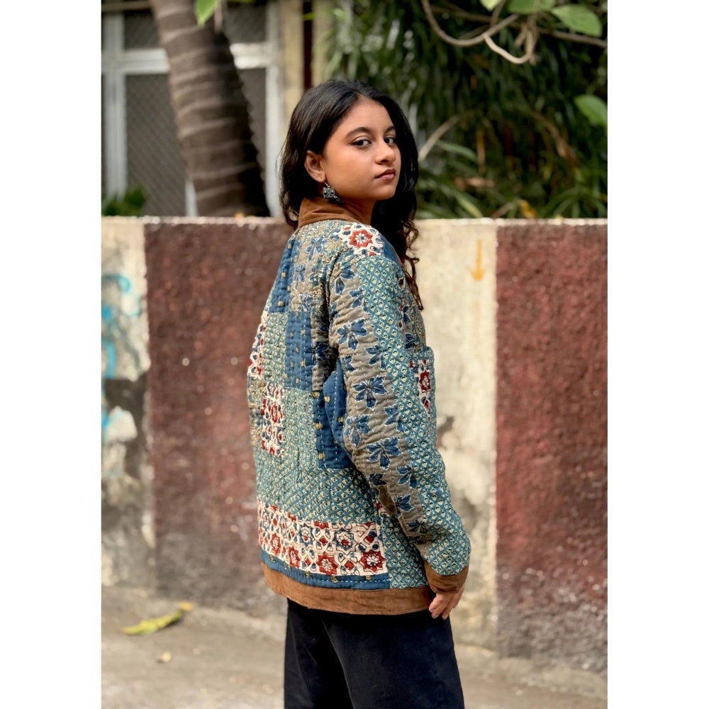 Culture Kraft Unsex Awara Reversible Multi-Color Pure Cotton Shacket