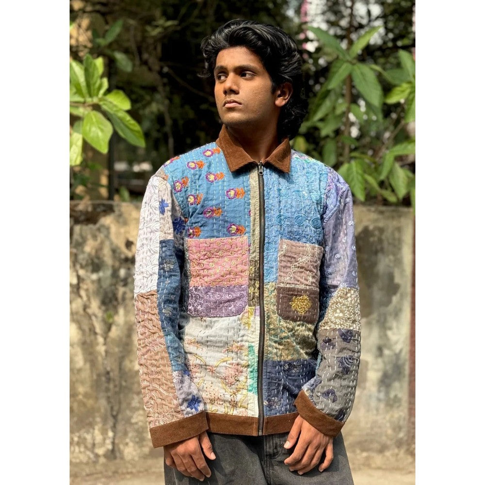 Culture Kraft Unsex Awara Reversible Multi-Color Pure Cotton Shacket- 03