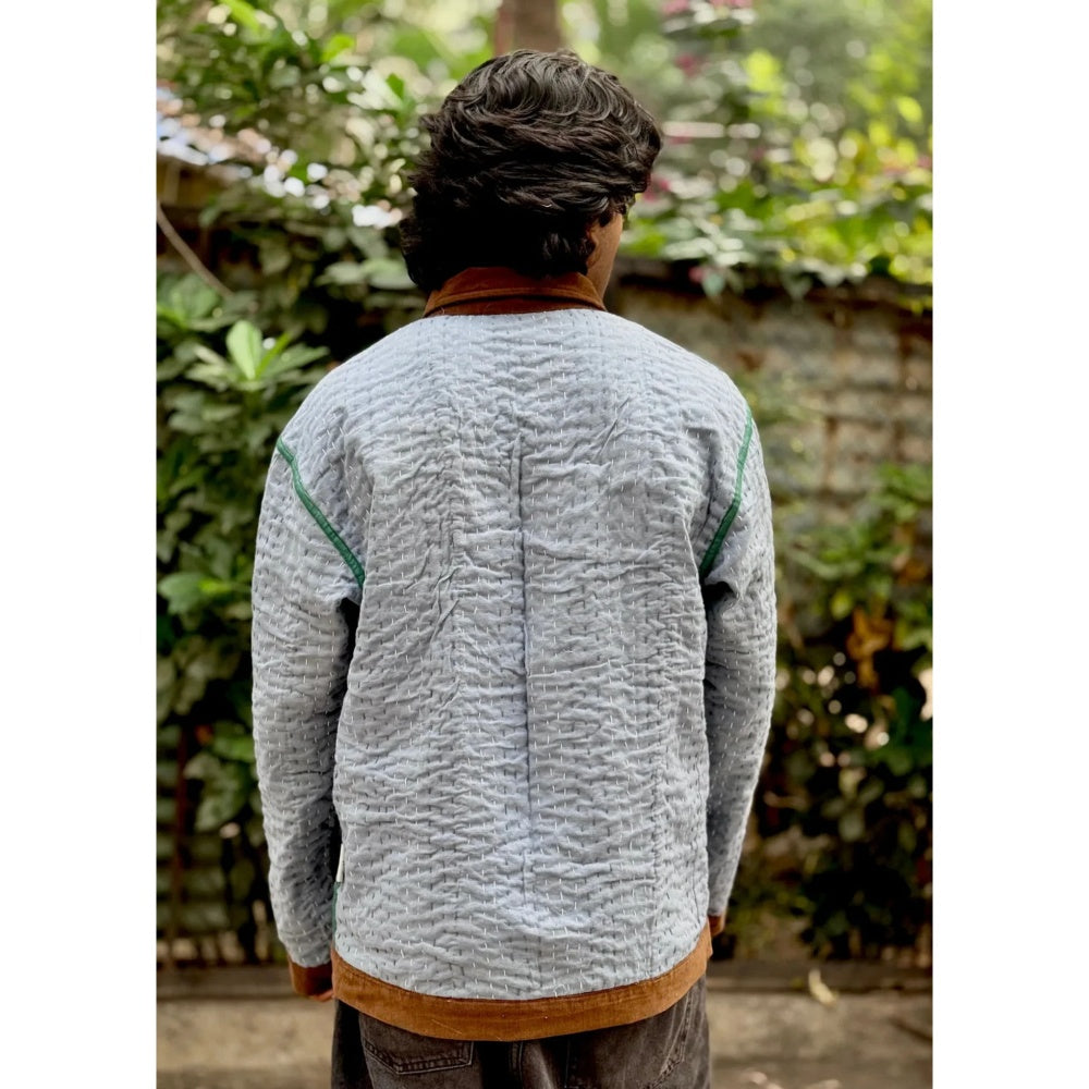 Culture Kraft Unsex Awara Reversible Multi-Color Pure Cotton Shacket- 03