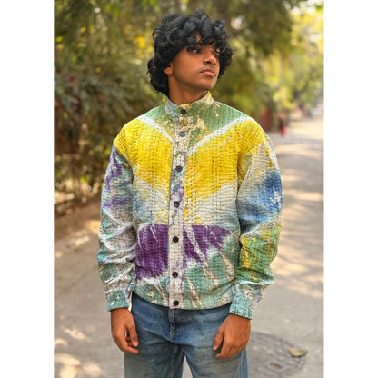 Culture Kraft Unisex Karwan Reversible Multi-Color Pure Cotton Bomber Jacket