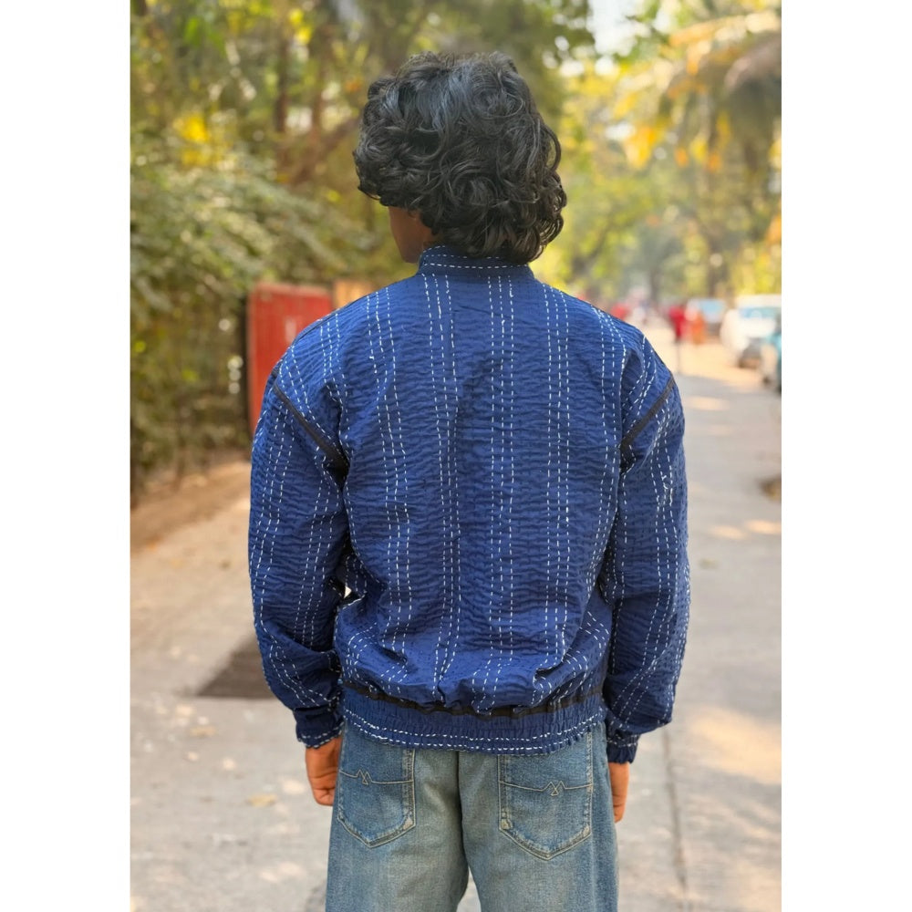 Culture Kraft Unisex Karwan Reversible Multi-Color Pure Cotton Bomber Jacket