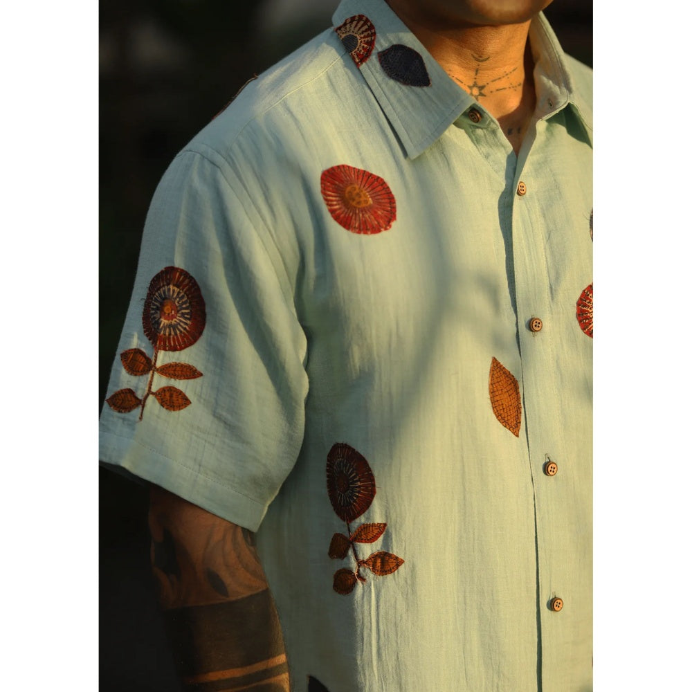Culture Kraft Baag Unisex Pure Cotton Applique Shirt
