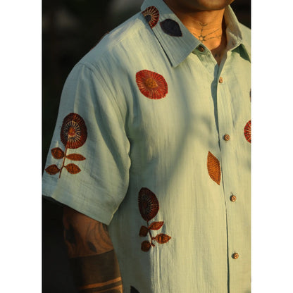 Culture Kraft Baag Unisex Pure Cotton Applique Shirt