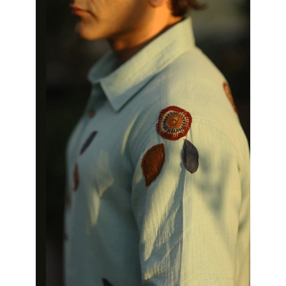 Culture Kraft Baag Unisex Pure Cotton Applique Shirt