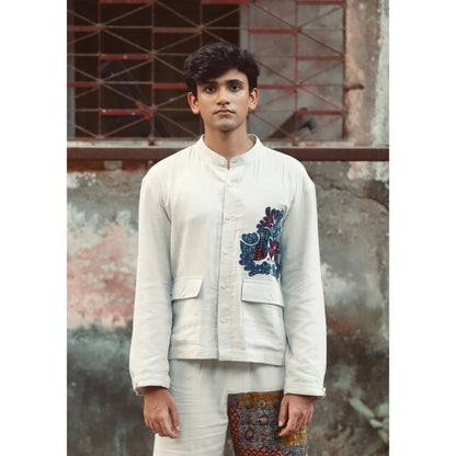 Culture Kraft Mens Do Chidiya Kyoto Pure Cotton Shirt