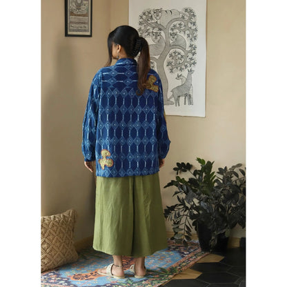 Culture Kraft Neel Unisex Indigo Khadi Shirt
