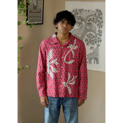 Culture Kraft Palash Unisex Pink Khadi Shirt