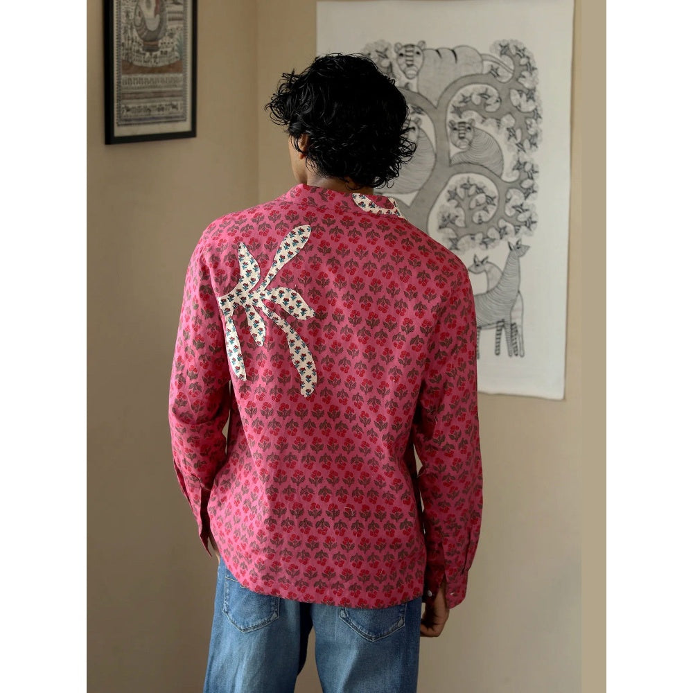 Culture Kraft Palash Unisex Pink Khadi Shirt