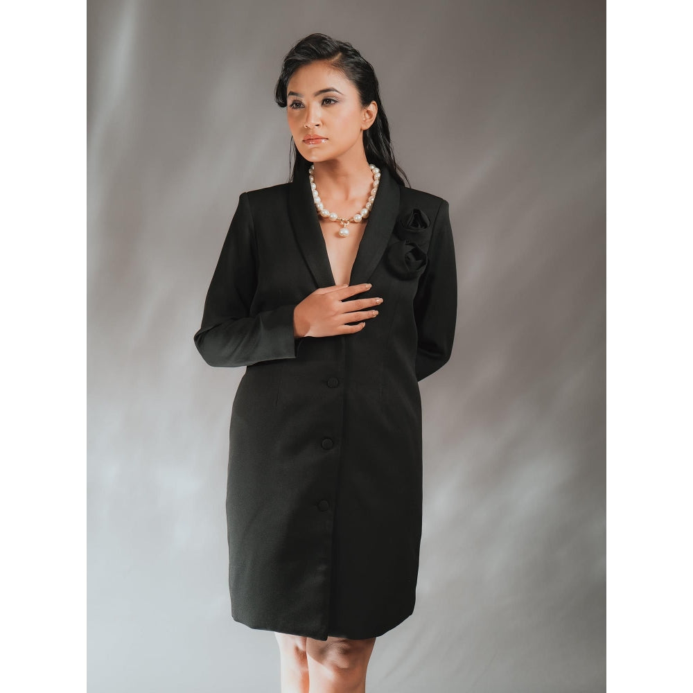 DARLING GIRL Rose Solid Blazer
