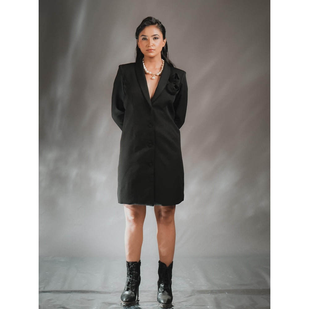 DARLING GIRL Rose Solid Blazer