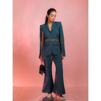 DARLING GIRL Chelsuitsea Blazer with Pant and Belt