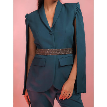 DARLING GIRL Chelsuitsea Blazer with Pant and Belt