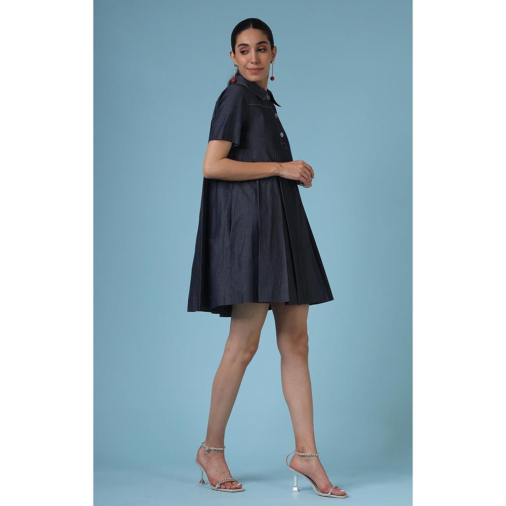 DARLYTTE Women Collared Dorothy Dress