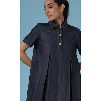 DARLYTTE Women Collared Dorothy Dress