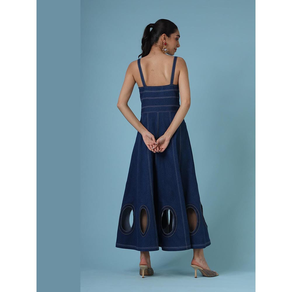 DARLYTTE Women Freya Denim Cut-Out Dress