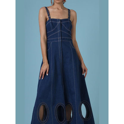 DARLYTTE Women Freya Denim Cut-Out Dress