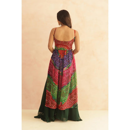 DEASHA INDIA Devika Multi-coloured Bandhani Kurta Set